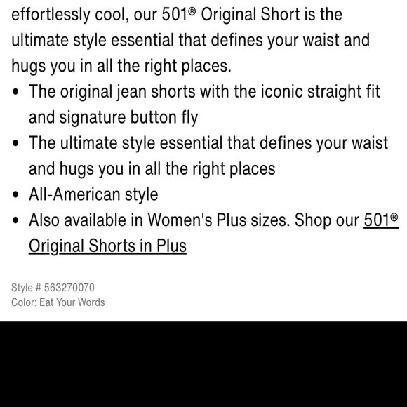 Levi's - 501 Original Shorts, Charcoal - Picture 16 of 16